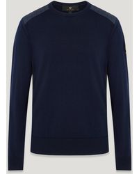 Belstaff - Men's Kerrigan Crewneck Jumper Merino Wool - Lyst