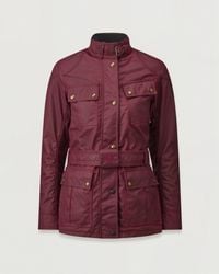 Belstaff - Women's Trialmaster Motorcycle Jacket Waxed Cotton - Lyst