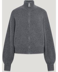 Belstaff - Women's Atol Full Zip Cardigan Wool Cashmere Blend - Lyst