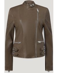 Belstaff - Women's Russo Jacket Semi Veg Tan Leather - Lyst