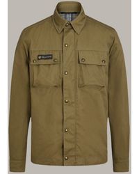 Belstaff - Mansion Motorcycle Shirt Poly Cotton Canvas - Lyst