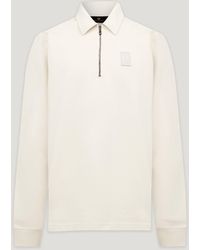 Belstaff - Men's Curator Collared Sweatshirt Cotton Fleece - Lyst