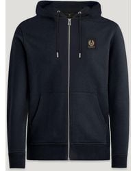 Belstaff - Men's Full Zip Hoodie Cotton Fleece - Lyst