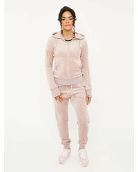 Bench 'tabitha' 2pc Velour Tracksuit - Pink