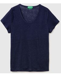 Benetton - Benetton, Round-Neck T-Shirt - Lyst
