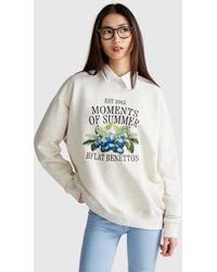 Benetton - Benetton, Sweatshirt With Fruit Print - Lyst