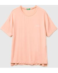 Benetton - Benetton, Stretch Modal T-Shirt - Lyst