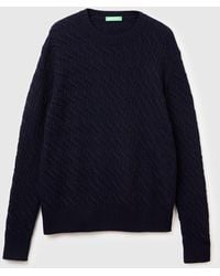 Benetton - Benetton, Maglia A Trecce - Lyst