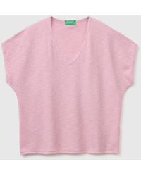 Benetton - Benetton, V-Neck Sweater - Lyst