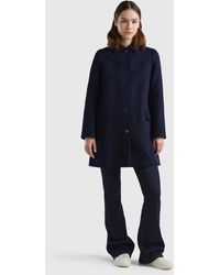 Benetton - Duster Coat In Pure Cotton - Lyst