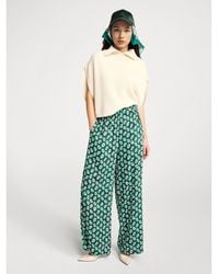 Benetton - Benetton, Pantalon Fluide À Imprimé Bandana, Taille, Multicolore, Femme - Lyst