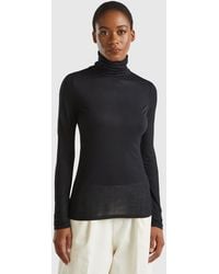 Benetton - Benetton, Turtleneck T-Shirt - Lyst