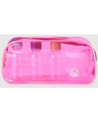 Benetton - Benetton, Pequeño Estuche De Belleza De Pvc, Talla, Rosa, Mujer - Lyst
