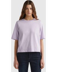 Benetton - 100% Cotton Boxy Fit T-shirt - Lyst