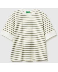Benetton - Benetton, Striped Short-Sleeved T-Shirt - Lyst