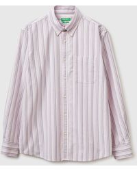 Benetton - Benetton, Striped Button-Down Shirt - Lyst