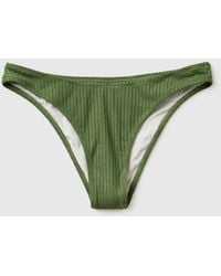 Benetton - Benetton, Ribbed Swim Briefs With Lurex - Lyst
