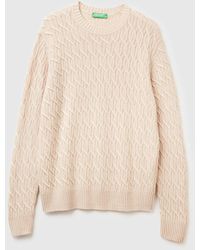 Benetton - Benetton, Maglia A Trecce - Lyst