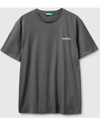 Benetton - Benetton, Cotton T-Shirt With Logo - Lyst