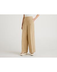 Pantaloni palazzo e alla zuava Benetton da donna - Fino al 60% di sconto |  Lyst