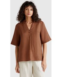 Benetton - Benetton, Short Sleeve Blouse - Lyst