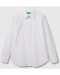 Benetton - Benetton, Relaxed Fit Cotton Shirt - Lyst