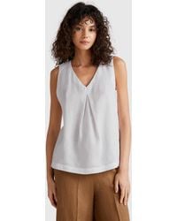 Benetton - Benetton, Sleeveless Blouse - Lyst