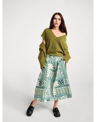 Benetton - Benetton, Longuette À Imprimé Bandana, Taille, Multicolore, Femme - Lyst