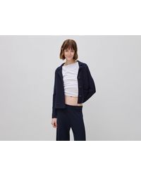 Benetton - Benetton, 100% Cotton Knit Blazer - Lyst