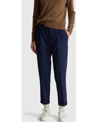 Benetton - Benetton, Trousers With Cuff - Lyst