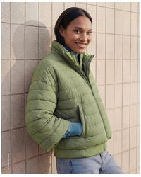 Benetton - Benetton, Lightweight Padded Jacket With 3/4 Sleeves - Lyst