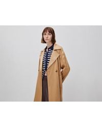 Benetton - Benetton, Long Suede Trench Coat - Lyst