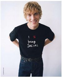 Benetton - Benetton, T-Shirt With Slogan Print - Lyst