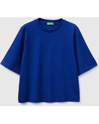 Benetton - Benetton, 100% Cotton Boxy Fit T-Shirt - Lyst