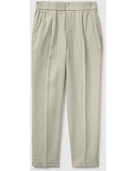 Benetton - Benetton, 100% Linen Cigarette Trousers - Lyst
