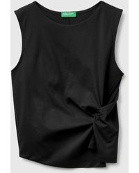 Benetton - Benetton, Top With Knot - Lyst
