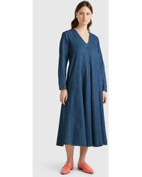 Benetton - Benetton, Abito Di Jeans, Blu Scuro, Donna - Lyst