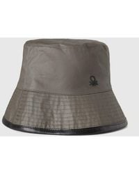 Benetton - Benetton, Wendbarer Fischerhut, Größe, Militärgrün, Herren - Lyst