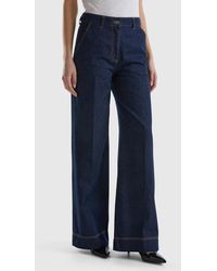 Benetton - Benetton, Jeans With Wide Leg, , Dark - Lyst