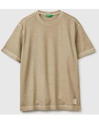 Benetton - Benetton, Pigment Dyed T-Shirt - Lyst