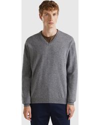 Benetton - Benetton, V-Neck Sweater - Lyst