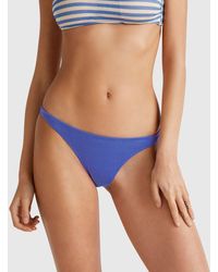 Benetton - Benetton, Slip Mare Fianco Basso Con Lurex, Blu, Donna - Lyst