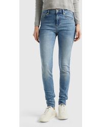 Benetton - Push-up-jeans Im Skinny-fit - Lyst