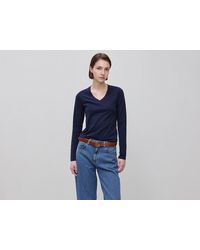 Benetton - Benetton, Fitted V-Neck T-Shirt - Lyst