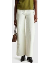 Benetton - Benetton, Pantaloni Wide Fit - Lyst