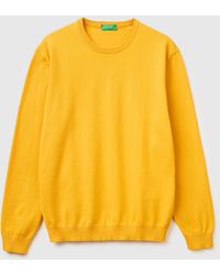 Benetton - Benetton, 100% Cotton Crew Neck Top - Lyst