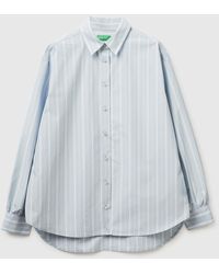Benetton - Benetton, Striped Shirt With Side Band - Lyst