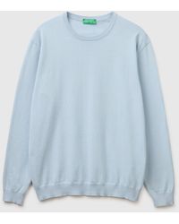 Benetton - Benetton, 100% Cotton Crew Neck Top - Lyst