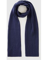 Benetton - Benetton, Scarf With Cable Knit, , Dark - Lyst