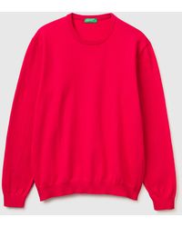 Benetton - Benetton, 100% Cotton Crew Neck Top - Lyst